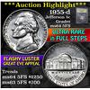 Image 1 : ***Auction Highlight*** 1955-d Jefferson Nickel 5c Graded Choice Unc 5fs by USCG (fc)