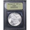 Image 2 : ***Auction Highlight*** 1891-p Morgan Dollar $1 Graded Choice Unc by USCG (fc)