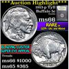 Image 1 : ***Auction Highlight*** 1913-p TY II Buffalo Nickel 5c Graded GEM+ Unc by USCG (fc)