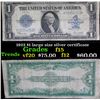 Image 1 : 1923 $1 large size silver certificate . . Grades f+