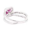 Image 3 : 1.76 ctw Pink Sapphire And Diamond Ring - 14KT White Gold