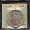 Image 2 : 1887 USA Silver Dollar