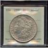 Image 2 : 1890 USA Silver Dollar