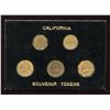 Image 1 : Lot of 5 Replica California Gold Tokens