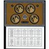 Image 2 : 2012-S U.S. Mint Presidential Dollar 4 Coin Set with COA