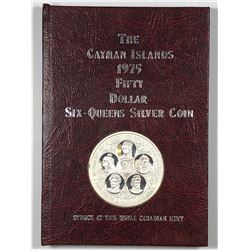 1975 Cayman Islands $50 Six-Queens Silver Coin