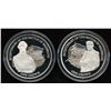 Image 1 : Pobjoy Mint Pair of Isle of Man Sterling Silver Proof Crowns