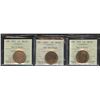 Image 1 : ICCS Graded One Cent - Lot of 3