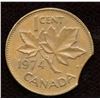 Image 1 : 1974 One Cent Clip Planchet Error