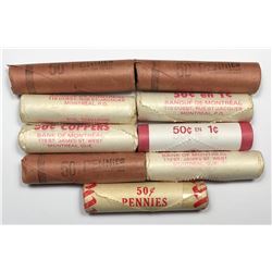 One Cents Original Roll Lot of 9