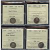 Image 1 : ICCS Graded Five Cents - Lot of 4