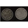 Image 2 : Lot of 2 Semi - Key Date Five Cent Silvers