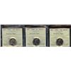 Image 1 : Lot of 3 - ICCS Graded Rotated Dies Five Cents