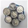 Image 2 : Lot of 7 BU 5-cent rolls from Royal Canadian Mint original bags