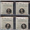 Image 1 : Lot of 4 - ICCS Graded Twenty-Five Cents Ultra Heavy Cameo's