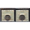 Image 1 : 2005P & 2012 Fifty Cents ICCS Graded MS-67