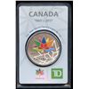 Image 1 : TD Bank Canada 150 Coloured Silver 1 oz. Fine Silver Round