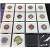 Image 1 : RCM lot of 13 colour/painted quarters (25-cents) + 1 special Loonie, individual pieces only (2007-20