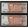 Image 1 : 2009 PHILIPPINES 20 Pesos - Lot of 2 Solid Serial #'s Arroyo Tetangco