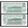 Image 2 : Bank of Canada $1, 1973 Radar Pair