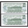 Image 2 : Bank of Canada $1, 1973 Radar Pair