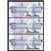 Image 2 : Bank of Canada $5, 1986 Radar Trio