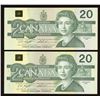 Image 2 : Bank of Canada $20, 1991 Radar Pair