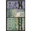 Image 2 : Lot of 5 Near Solid Serial Number Circulated Bank of Canada Notes