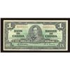 Image 1 : Bank of Canada $1, 1937 Narrow Signature Panel