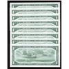 Image 2 : Bank of Canada $1, 1954 - Lot of 8 Replacement Notes