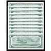 Image 2 : Bank of Canada $1, 1954 - Lot of 10 Consecutive Notes