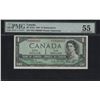 Image 1 : Bank of Canada $1, 1954 Replacement