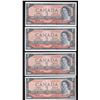 Image 1 : 1954 Bank of Canada $2 Replacements - Lot of 4 Notes