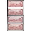 Image 2 : 1954 Bank of Canada $2 Replacements - Lot of 4 Notes