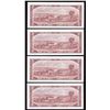 Image 2 : Bank of Canada $2, 1954 - Lot of 4 Consecutive Replacement Notes