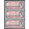Image 1 : Bank of Canada $2, 1954 - Lot of 3 Consecutive Replacement Notes