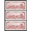 Image 2 : Bank of Canada $2, 1954 - Lot of 3 Consecutive Replacement Notes