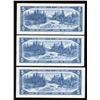 Image 2 : Bank of Canada $5, 1954 - Lot of 3 Replacement Notes