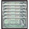 Image 1 : Bank of Canada $1, 1967 - Lot of 6 Replacement Notes