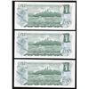 Image 2 : Bank of Canada $1, 1973 - Lot of 3 Consecutive Replacement Notes