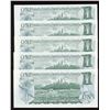 Image 2 : Bank of Canada $1, 1973 - Lot of 5 Replacement Notes