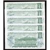 Image 2 : Bank of Canada $1, 1973 - Lot of 5 Replacement Notes