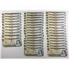 Image 1 : Bank of Canada $1, 1973 - Lot of 40 Consecutive Notes