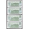 Image 2 : Bank of Canada $1, 1973 - Lot of 4 Consecutive Replacement Note Pairs