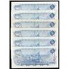 Image 2 : Bank of Canada $5, 1972 - Lot of 6 Replacement Notes