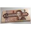 Image 2 : 1986 Bank of Canada $2 - Lot of 40 Consecutive