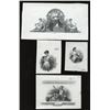 Image 1 : Ephemera - Lot of 4 Allegorical Vignettes