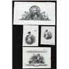 Image 1 : Ephemera - Lot of 4 Allegorical Vignettes