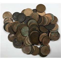 Canada Large One Cent - Lot of 107 Culls