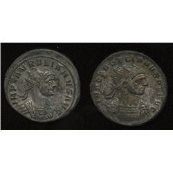 Ancient Rome: Aurelian 270-275 AD - Lot of 2